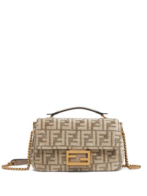 fendi small chain bag|fendi baguette chain midi.